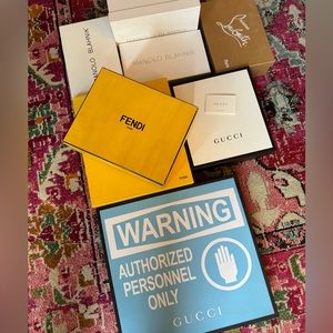 Luxury Shoe Boxes ✨ Gucci, Manolo Blahnik, Louboutin, Fendi - Lot or Separate